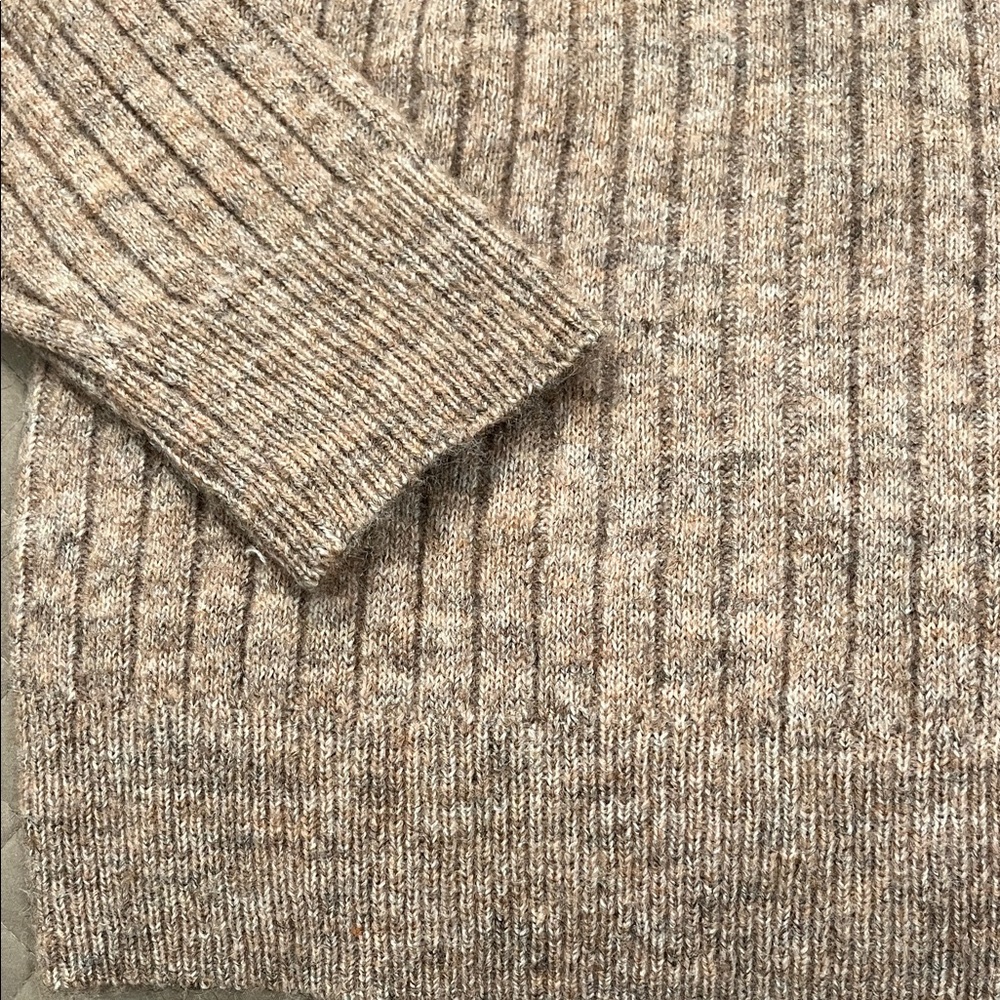 Lucky Brand Women's Ribbed Knit Hooded Sweater in Deep Taupe/NWT/XS - Picture 12 of 15